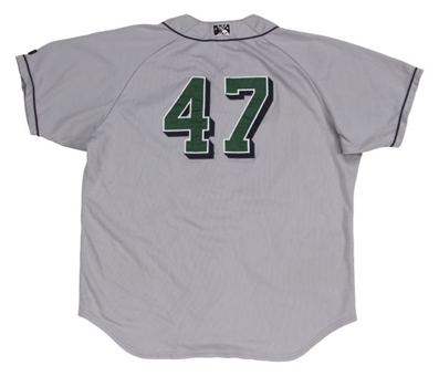 Giancarlo (Mike) Stanton Game Used 2007 Jamestown Jammers Minor League Jersey (Team LOA)